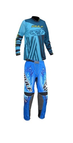 Erwachsene motocross blau kit - erwachsene,