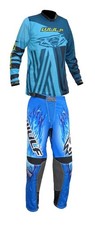 Erwachsene Motocross blau Kit