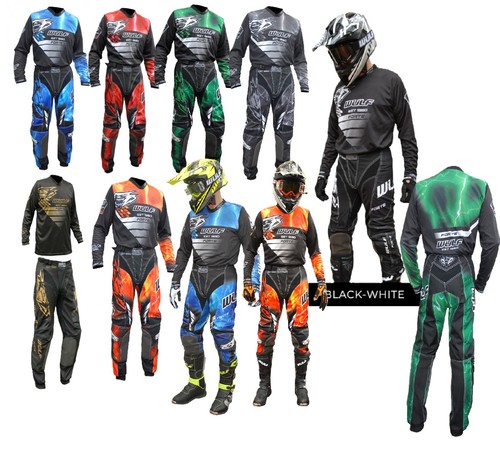 Erwachsene motocross kit set - erwachsene,