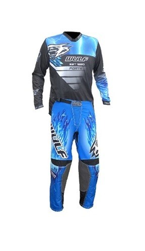 Erwachsene motocross blau - erwachsene,